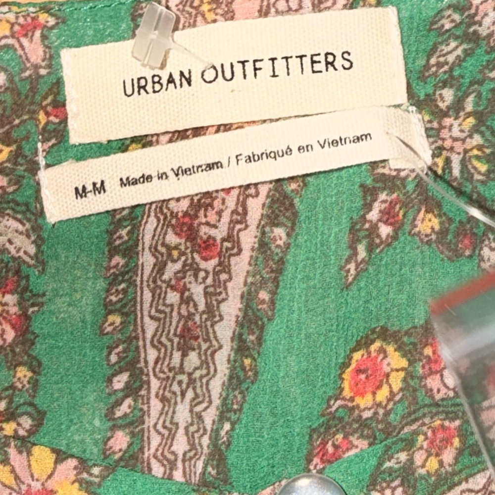NWT Urban outfitters Rory Printed Chiffon Mini Dress Size M - Picture 13 of 13